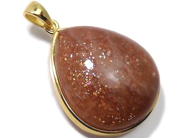 [Video][One of a kind] Sunstone AAA Pendant 18KGP NO.54