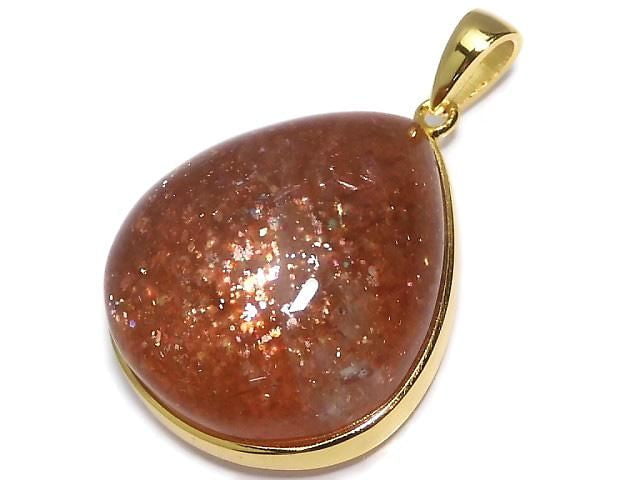 [Video][One of a kind] Sunstone AAA Pendant 18KGP NO.55