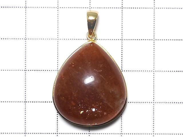 [Video][One of a kind] Sunstone AAA Pendant 18KGP NO.55