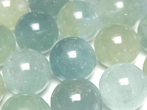 [Video] Multicolor Aquamarine AA++ Round 20mm 1/4 or 1strand beads (approx. 15 inches/36 cm)