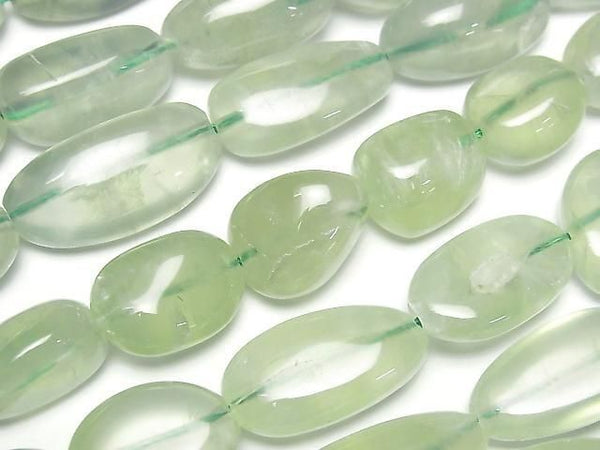 [Video] Prehnite AA++ Nugget Half or 1 strand beads (approx. 15 inches/36 cm)