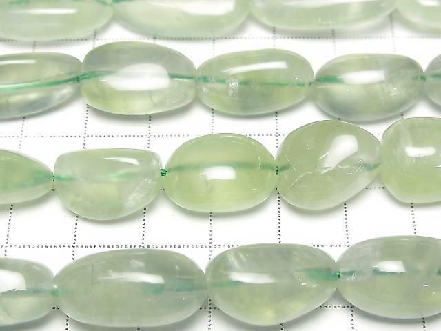 [Video] Prehnite AA++ Nugget Half or 1 strand beads (approx. 15 inches/36 cm)