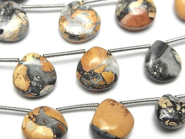 [Video] Marigano Jasper Chestnut (Smooth) 1 strand beads (9 pcs)