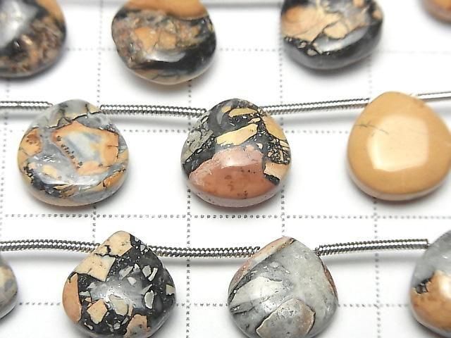[Video] Marigano Jasper Chestnut (Smooth) 1 strand beads (9 pcs)