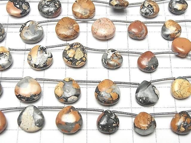 [Video] Marigano Jasper Chestnut (Smooth) 1 strand beads (9 pcs)