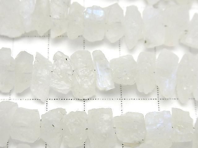 [Video] Rainbow Moonstone AA+ Rough Rock Nuggets 1strand beads (approx. 7 inches/18 cm)