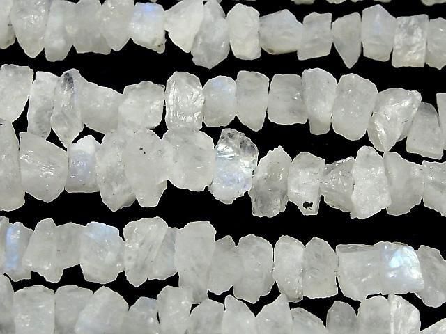 [Video] Rainbow Moonstone AA+ Rough Rock Nuggets 1strand beads (approx. 7 inches/18 cm)