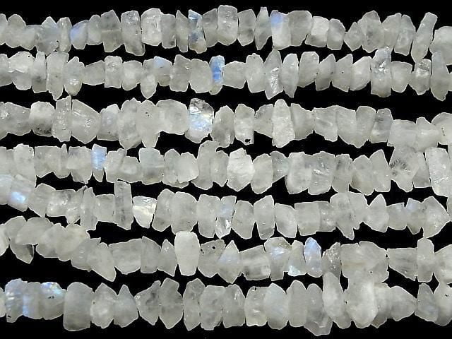 [Video] Rainbow Moonstone AA+ Rough Rock Nuggets 1strand beads (approx. 7 inches/18 cm)