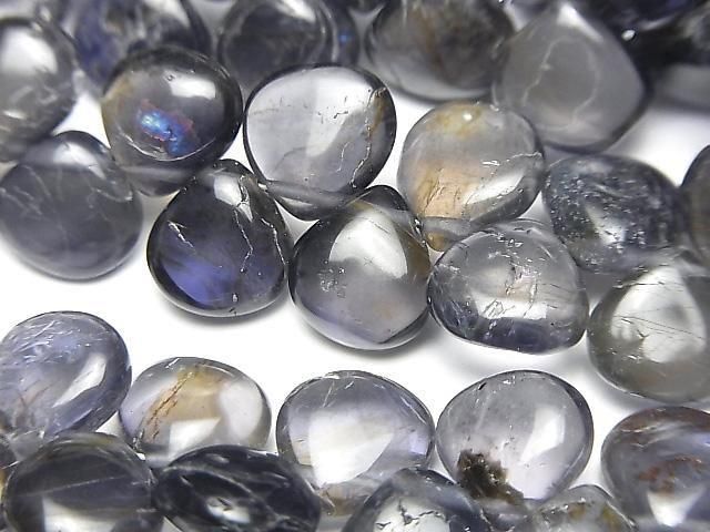 [Video] Iolite AA Chestnut (Smooth) 1strand beads (approx. 7 inches/18 cm)