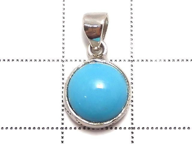 [Video][One of a kind] Kingman Turquoise AAA- Pendant Silver925 NO.252