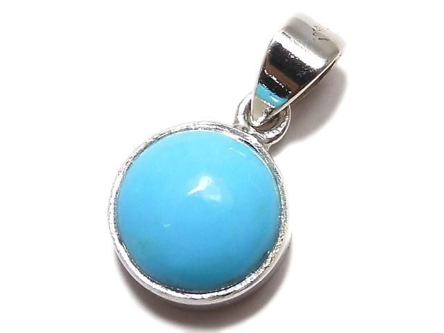 [Video][One of a kind] Kingman Turquoise AAA- Pendant Silver925 NO.253