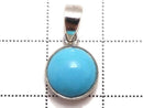 [Video][One of a kind] Kingman Turquoise AAA- Pendant Silver925 NO.253