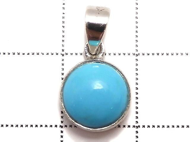 [Video][One of a kind] Kingman Turquoise AAA- Pendant Silver925 NO.253