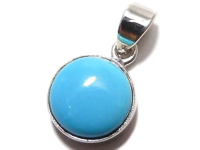 [Video][One of a kind] Kingman Turquoise AAA- Pendant Silver925 NO.254