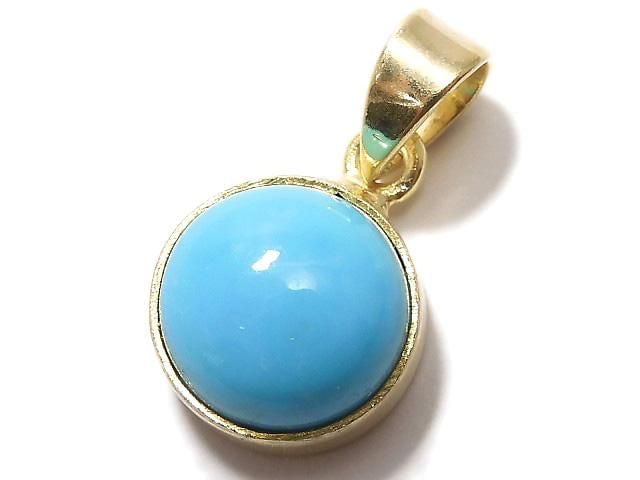 [Video][One of a kind] Kingman Turquoise AAA Pendant 18KGP NO.256