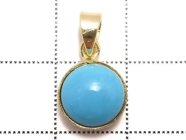 [Video][One of a kind] Kingman Turquoise AAA Pendant 18KGP NO.256