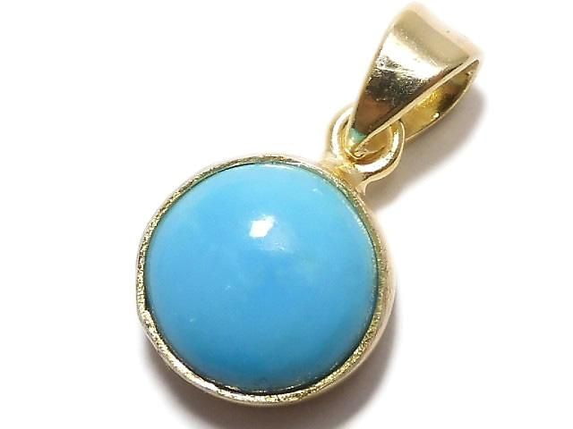 [Video][One of a kind] Kingman Turquoise AAA Pendant 18KGP NO.257