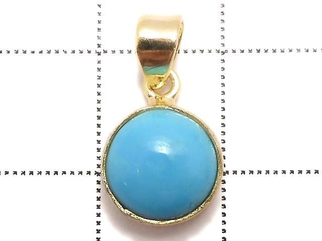 [Video][One of a kind] Kingman Turquoise AAA Pendant 18KGP NO.257