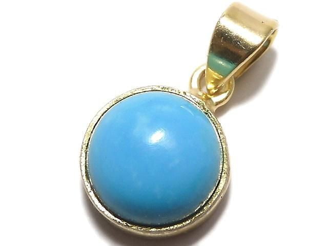 [Video][One of a kind] Kingman Turquoise AAA Pendant 18KGP NO.258