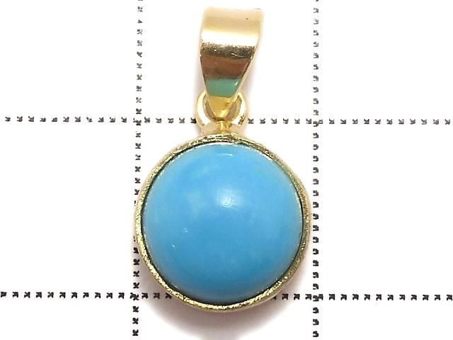 [Video][One of a kind] Kingman Turquoise AAA Pendant 18KGP NO.258