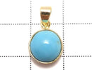 [Video][One of a kind] Kingman Turquoise AAA Pendant 18KGP NO.259