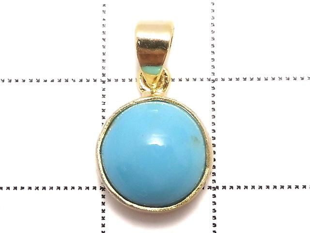 [Video][One of a kind] Kingman Turquoise AAA Pendant 18KGP NO.259