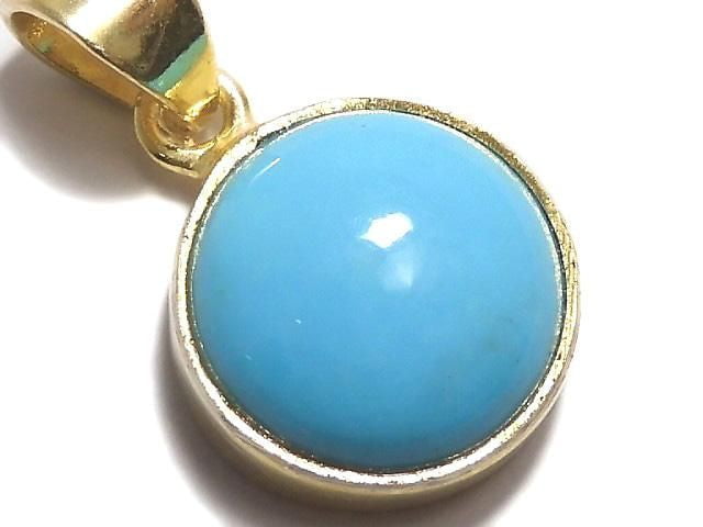 [Video][One of a kind] Kingman Turquoise AAA Pendant 18KGP NO.260