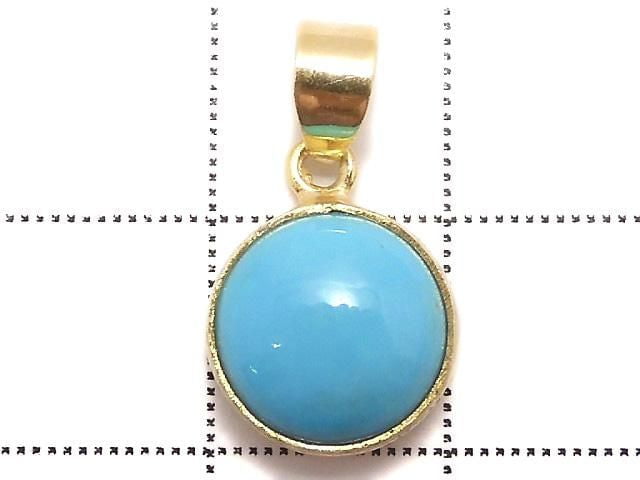 [Video][One of a kind] Kingman Turquoise AAA Pendant 18KGP NO.260