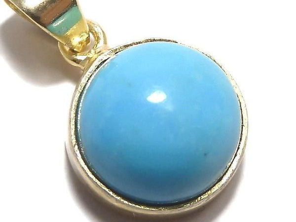 [Video][One of a kind] Kingman Turquoise AAA Pendant 18KGP NO.261