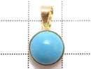 [Video][One of a kind] Kingman Turquoise AAA Pendant 18KGP NO.261