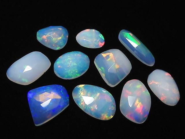[Video][One of a kind] High Quality Ethiopian Opal AAA Loose Stone Rose Cut 10pcs Set NO.73