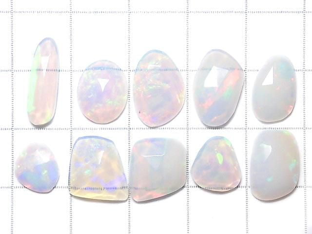 [Video][One of a kind] High Quality Ethiopian Opal AAA Loose Stone Rose Cut 10pcs Set NO.73