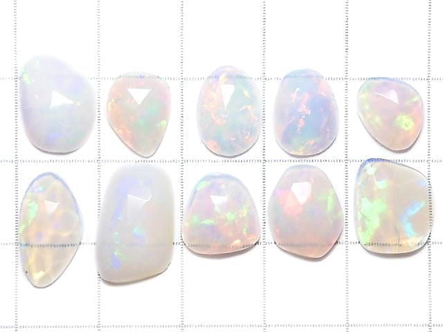 [Video][One of a kind] High Quality Ethiopian Opal AAA Loose Stone Rose Cut 10pcs Set NO.74