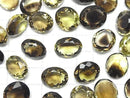 [Video] High Quality Lemon x Smoky Quartz AAA Loose Stone Oval Faceted Mix Size 3pcs