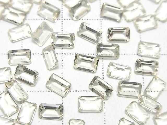 [Video] High Quality Scapolite Loose Stone Rectangle Faceted 6x4mm 3pcs