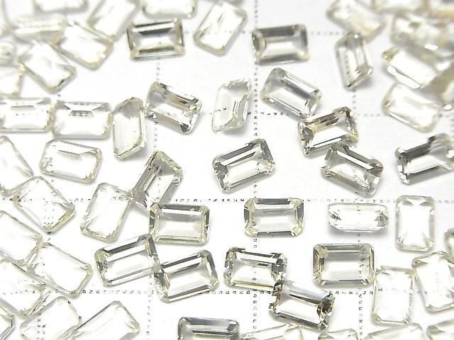 [Video] High Quality Scapolite Loose Stone Rectangle Faceted 6x4mm 3pcs