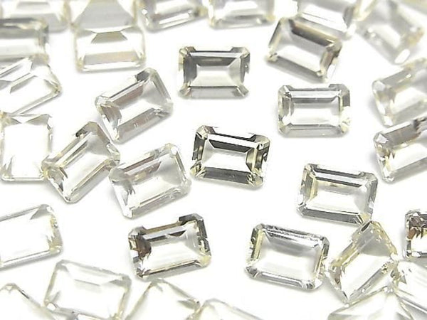 [Video] High Quality Scapolite Loose Stone Rectangle Faceted 7x5mm 2pcs