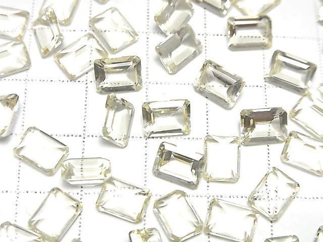 [Video] High Quality Scapolite Loose Stone Rectangle Faceted 8x6mm 1pc