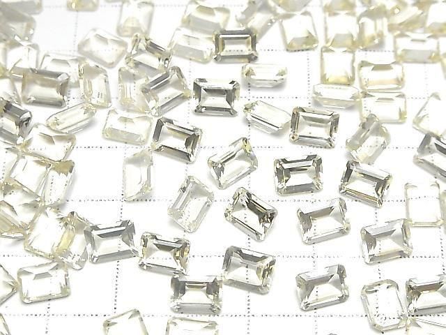 [Video] High Quality Scapolite Loose Stone Rectangle Faceted 8x6mm 1pc