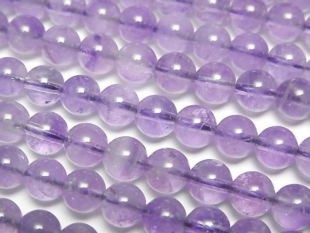 [Video] Amethyst AA+ Round 6mm [Light Color] 1strand beads (approx. 15 inches/37 cm)