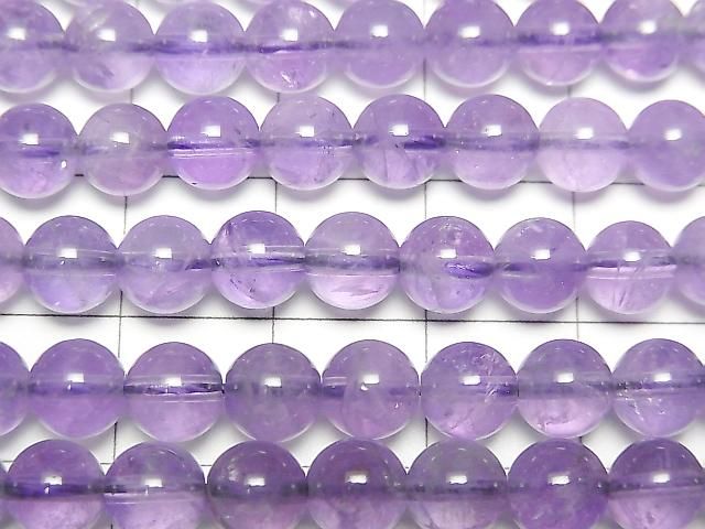 [Video] Amethyst AA+ Round 6mm [Light Color] 1strand beads (approx. 15 inches/37 cm)