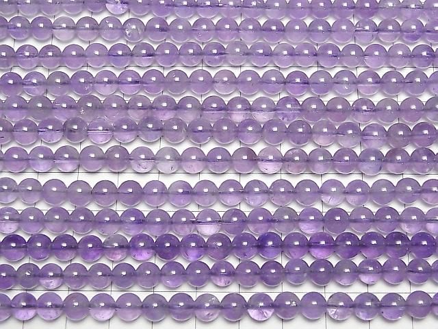 [Video] Amethyst AA+ Round 6mm [Light Color] 1strand beads (approx. 15 inches/37 cm)