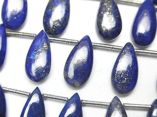 [Video] Lapislazuli AA++ Pear Shape (Smooth) 15x7mm Half or 1 strand beads (10pcs)