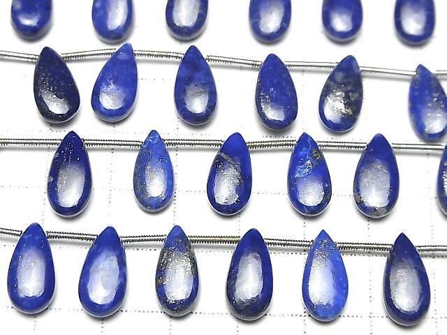 [Video] Lapislazuli AA++ Pear Shape (Smooth) 15x7mm Half or 1 strand beads (10pcs)