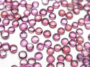 [Video]High Quality Rhodolite Garnet AAA Round Cabochon 3x3mm 10pcs