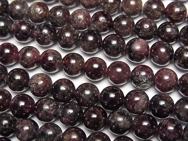 [Video] Garnet AA Round 6mm 1strand beads (approx. 15 inches/37 cm)