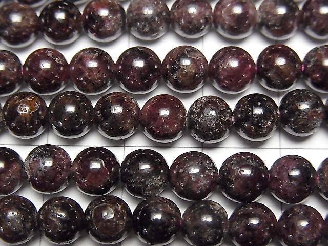 [Video] Garnet AA Round 6mm 1strand beads (approx. 15 inches/37 cm)