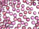 [Video]High Quality Rhodolite Garnet AAA Round Cabochon 4x4mm 5pcs