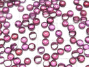 [Video]High Quality Rhodolite Garnet AAA Round Cabochon 4x4mm 5pcs