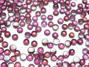 [Video]High Quality Rhodolite Garnet AAA Round Cabochon 5x5mm 3pcs